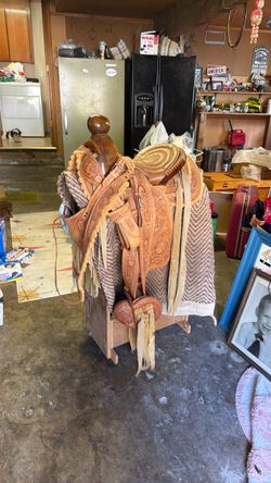 Hand made horse saddle