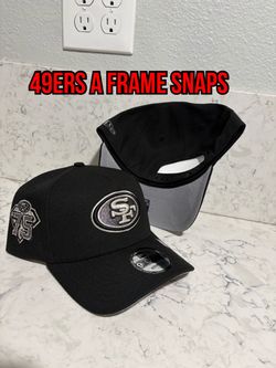 NFL new era San Francisco 49ers blacked out chrome 75th anniversary patch 9forty a frame SnapBack hats