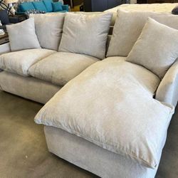 Cloud Beige Sectional Sofa Couch