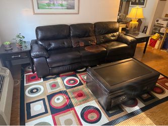 3 piece recliner sofa with matching ottoman