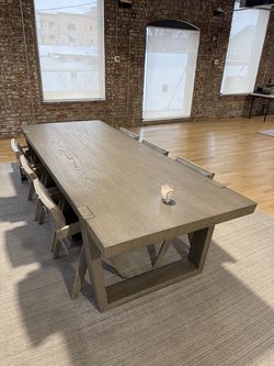 RESTORATION HARDWARE ANTOCCINO RECTANGULAR DINING TABLE