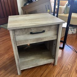 Faux Wood Nightstand 