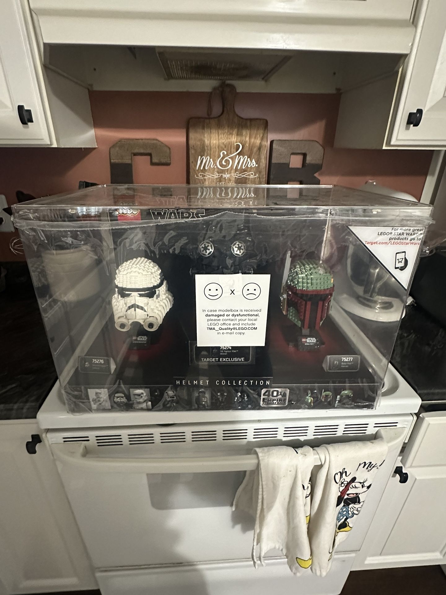 Lego Starwars Target Helmet Display