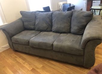 Beautiful and comfortable grey couch