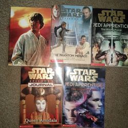 Five Vintage Star Wars Books Soft Cover 