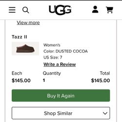 Size 7 Brown Ugg Slipper