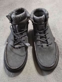 Hey Dude Men's Bradley Boots Granite Gray slip pull on New