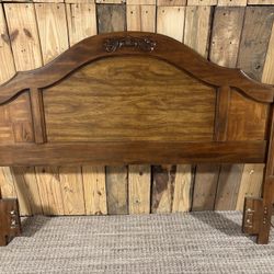 Vintage wood headboard