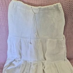 White Boho Skirt