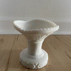 Milk Glass Vase/candlestick Holder