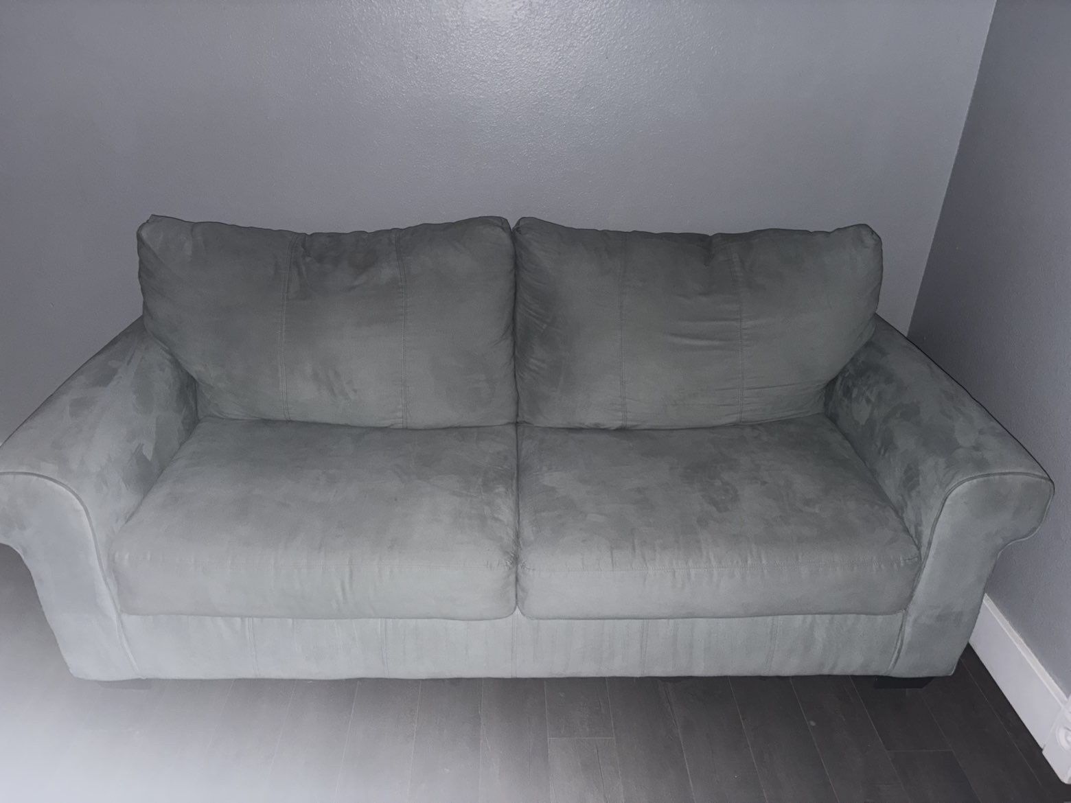 mint green couch