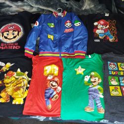 Super Mario Jacket And Shirts