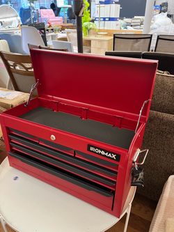 Ironmax Red Steel Tool Chest with Drawers