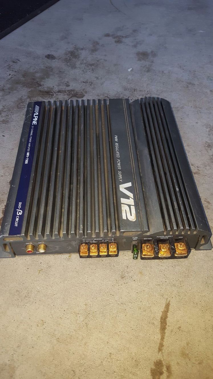 Old school Alpine MRV T500 amp 2/1 channel