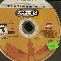 Xbox tony hawk pro skater 4 - enter the matrix - Nemo - midway arcade treasures - video games disc