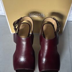Michael Kors, Josephine Wedge - Leather - Size 8