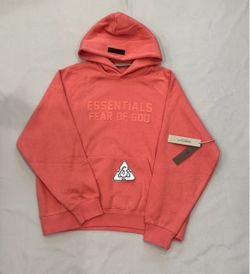 Essentials coral hoodie M