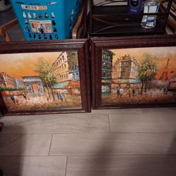 Abraham's private hand painted artwork .