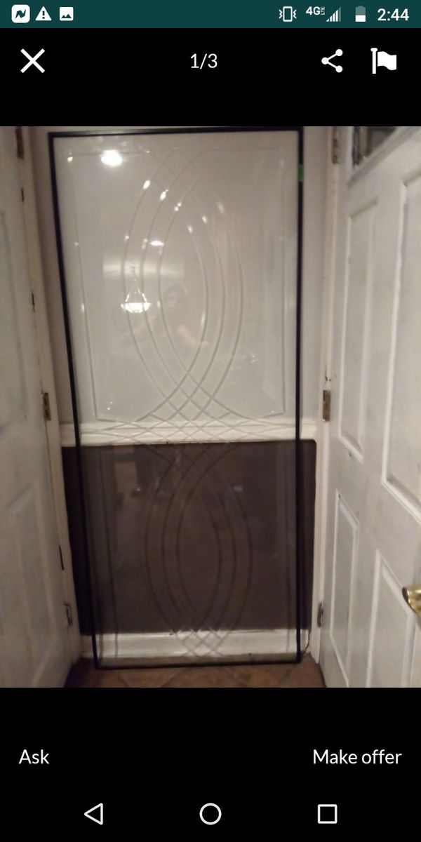 Pella storm door glass insert for Sale in Atco, NJ OfferUp