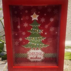 Christmas Wishes Shadow Box Slot Present Request