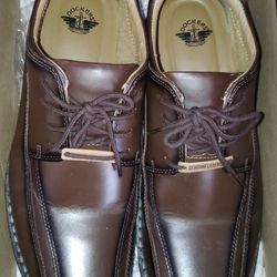 Dockers Men Dark Tan Leather Shoes 