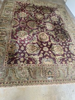 8 X 11 Hand woven! Wool Rug