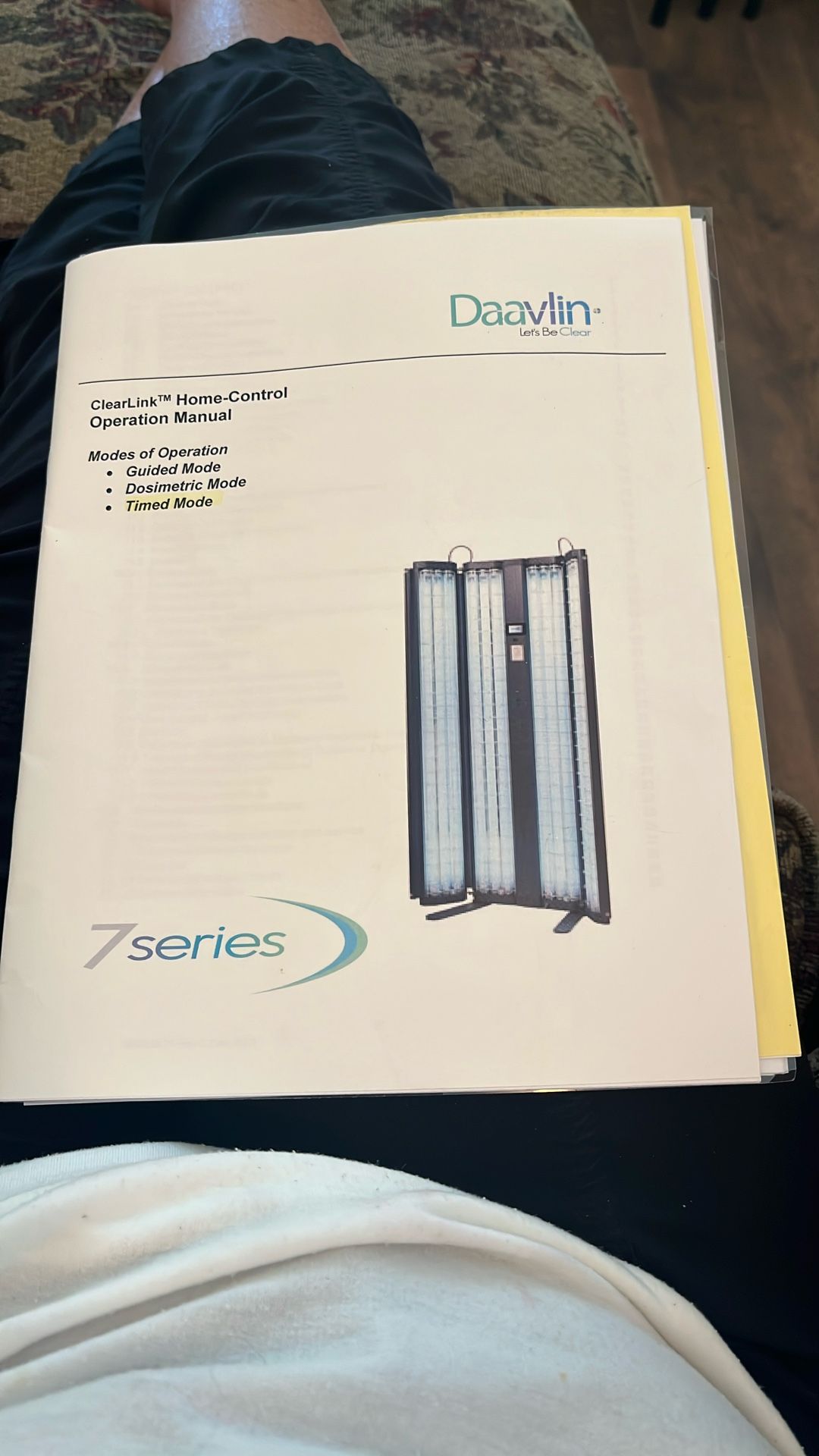 Free Daavlin Stand Up Phototherapy Unit