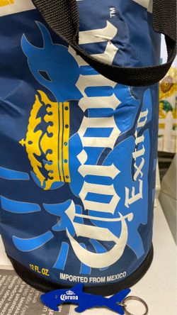 Corona extra 12 fl. Oz. Cooler bag with bottle opener