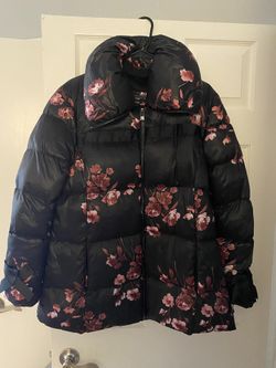 Brand New Floral Puff Coat