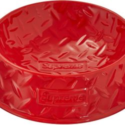 Supreme Diamond plate Dog Bowl 