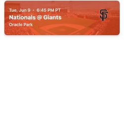 Sf Giants Ticket