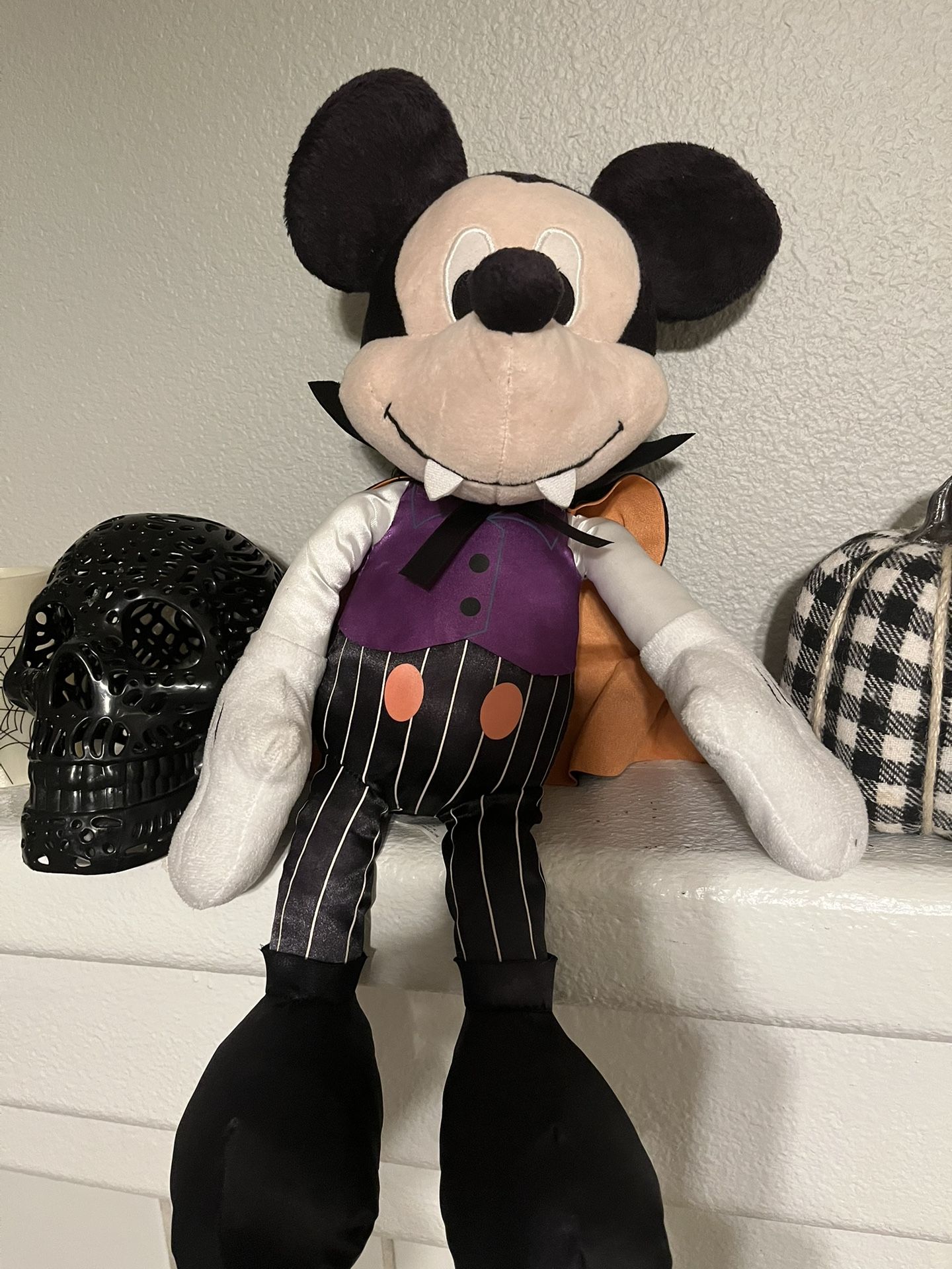 Disney Halloween Mickey Vampire Plush