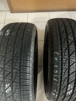 255/55/20. Two used Firestone tires please read description.