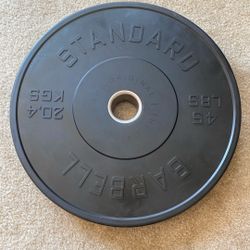45lbs Barbell Standard Bumper Weight Plates