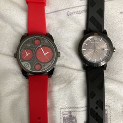 Black Burberry Watch  Red Orologio Watch