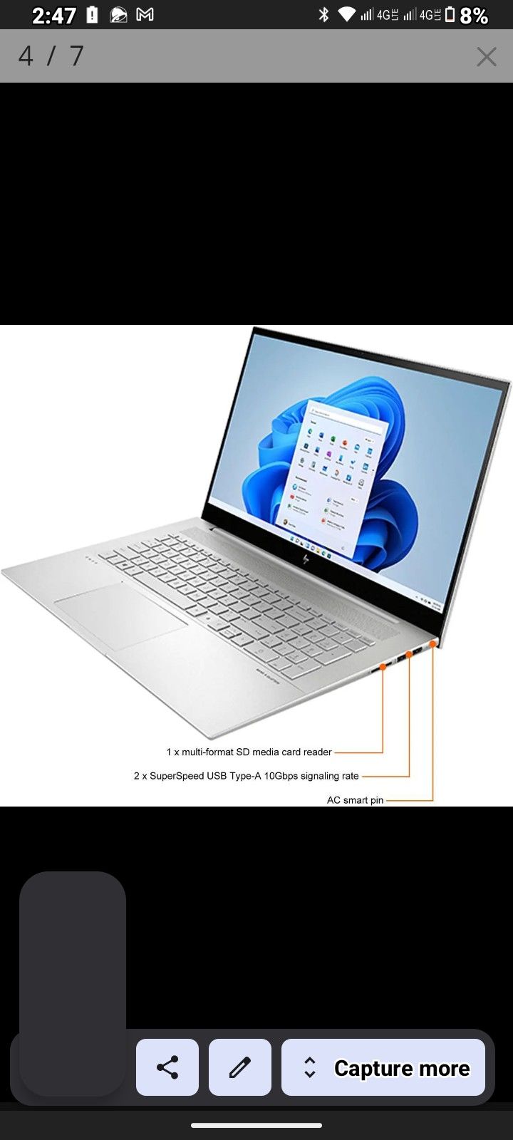 HP Laptop, 17.3" Touchscreen, 2.9Ghz Intel i7, 24g Ram.