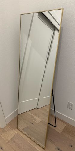 Full-Length Gold Floor Mirror