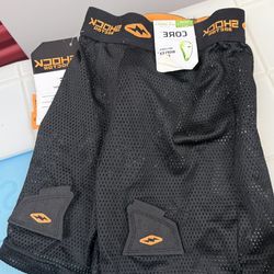 Shock Doctor Boys Hockey Cup Shorts XXS velcro Sock Tabs Compression Base