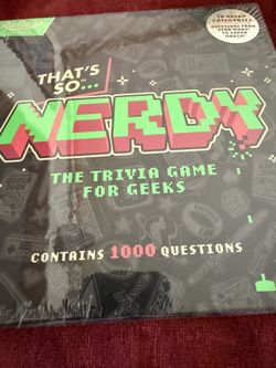 NERDY GAME The Trivia game For Geeks. NEW
