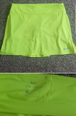 Nike neon yellow skort