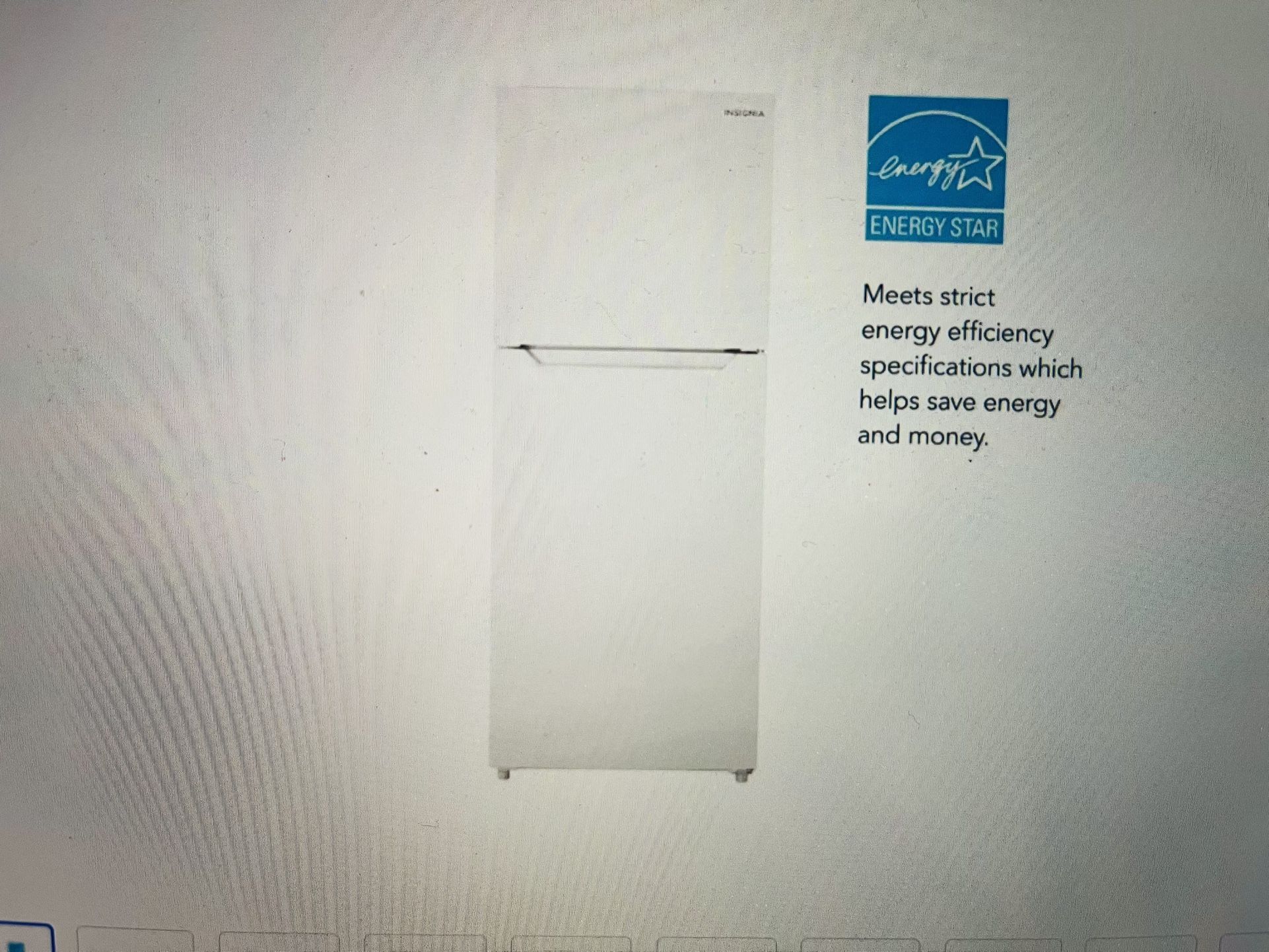 Insignia™ - 10 Cu. Ft. Top-Freezer Refrigerator with Reversible Door and ENERGY STAR Certification - White