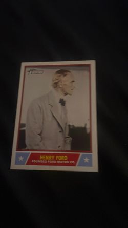 Topps Henry Ford Trading Card