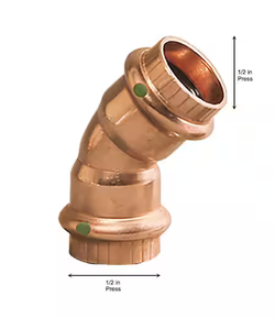 ProPress 1/2 in. Press Copper 45-Degree Elbow