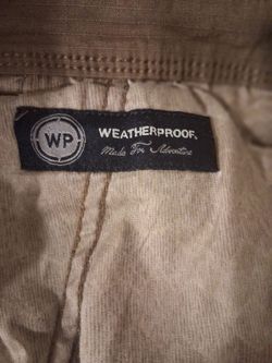 Mens Khaki Cargo Waterproof & Burgundy Shorts, S 38-40