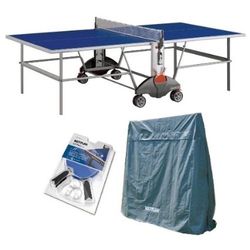 Kettler Champ 3.0 Outdoor Table Tennis Table with Outdoor Accessory Bundle