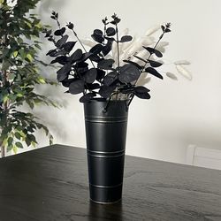 Galvanized, metal vase (New)