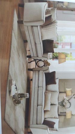 Beautiful sofa and loveseat Pillows included YOU GET NEW