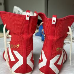 adidas BOXING ドイツ製 赤三本線 タッセル付き 2004 Adidas Box Hog 3 Gold Metallic Size 12 Japan Red Off White 2020
