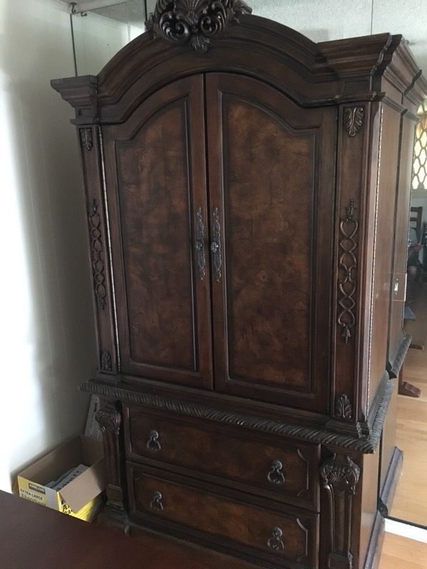 Dark Wood Armoire: Ashley Furniture