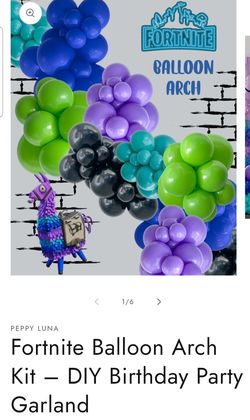 Fortnite theme party supplies